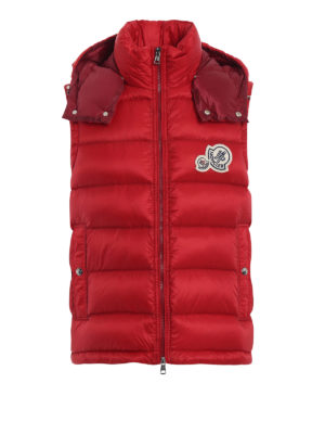 MONCLER: giacche imbottite - Gilet imbottito Gers rosso