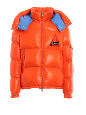 MONCLER: padded jackets - Wilson orange puffer jacket