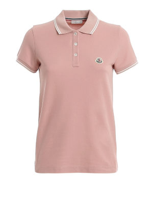 MONCLER: Polos - Polo - Rosado