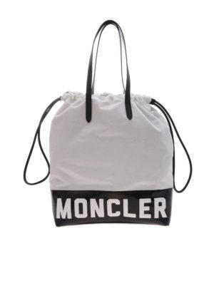 MONCLER: shoulder bags - Flamenne bag in white and black