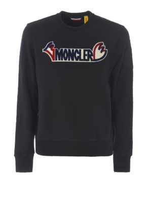 MONCLER: Felpe e maglie - Felpa nera Moncler Genius 2