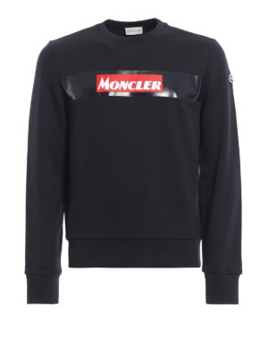 MONCLER: Felpe e maglie - Felpa con stampa logo