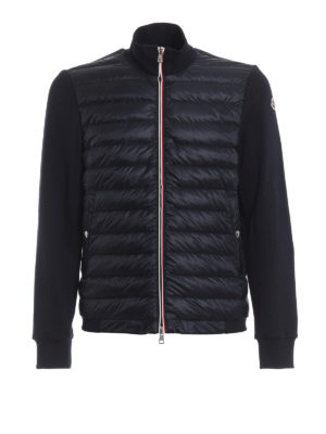 MONCLER: Felpe e maglie - Felpa in cotone imbottita davanti