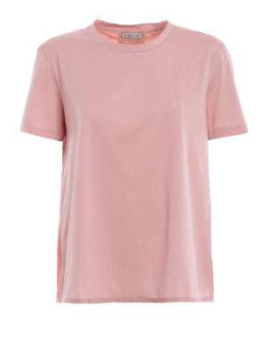MONCLER: t-shirts - Double fabric embroidered T-shirt