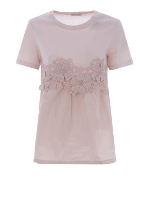 MONCLER: t-shirt - T-shirt in jersey e tessuto tecnico