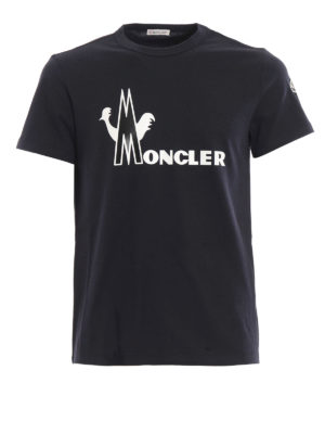 MONCLER: t-shirts - Logo lettering print Tee