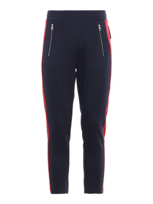 MONCLER: tracksuit bottoms - Contrasting band jogging pants