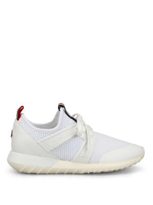 MONCLER: sneakers - Sneaker Meline in pelle e tessuto a rete