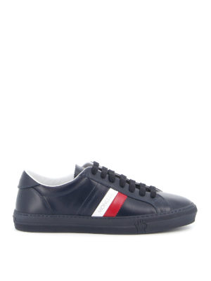 MONCLER: trainers - New Monaco leather sneakers