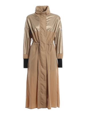 MONCLER: trench coats - Bronze coat