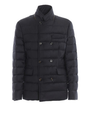 MOORER: padded jackets - Gallori wool and cashmere puffer jacket