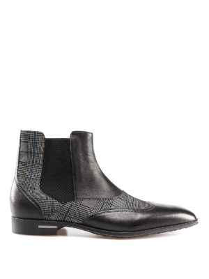 MORESCHI: tronchetti - Stivaletti Chelsea in suede e pelle