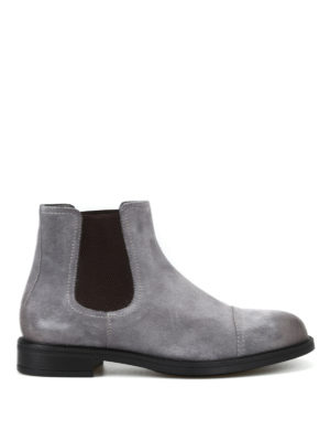 MORESCHI: tronchetti - Tronchetti in camoscio con punta used