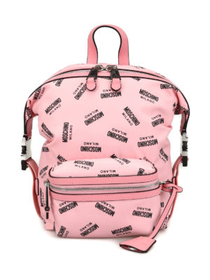 MOSCHINO: zaini - Zaino destrutturato con stampa logo
