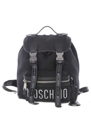MOSCHINO: zaini - Zaino nero in neoprene