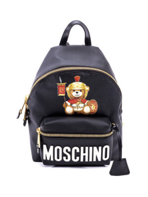 MOSCHINO: zaini - Zaino con stampa Roman Teddy Bear