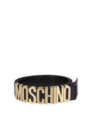 MOSCHINO: Cinturones - Cinturón - Negro