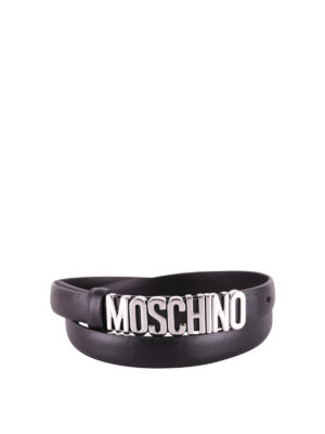 MOSCHINO: Cinturones - Cinturón - Negro