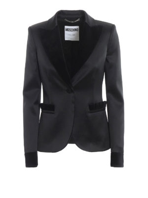 MOSCHINO: Blazer - Blazer - Negro