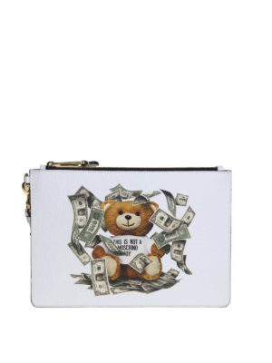 MOSCHINO: clutches - Dollar Teddy Bear clutch