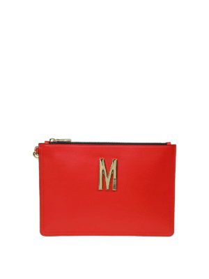 MOSCHINO: Bolso clutch - Bolso Clutch - Rojo