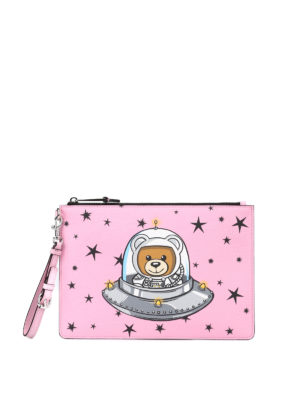 MOSCHINO: pochette - Clutch Ufo Teddy