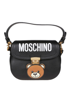MOSCHINO: borse a tracolla - Borsetta Hidden Lock nera