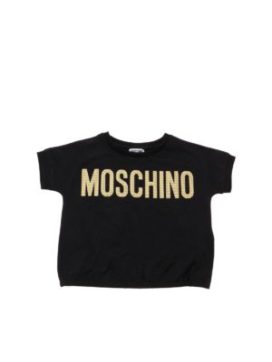 Moschino Kids: Camisetas - Camiseta - Negro