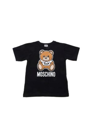 Moschino Kids: t-shirts - Teddy Bear T-shirt in black