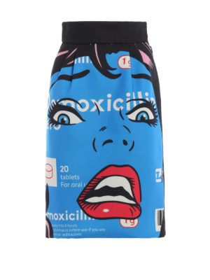 MOSCHINO: gonne al ginocchio  e longuette - Gonna a matita Eyes