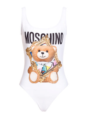 MOSCHINO: one-piece - Frame Teddy Bear swimsuit