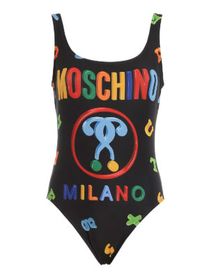 MOSCHINO: one-piece - Magnets print one-piece swimsuit