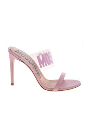 pink moschino sandals