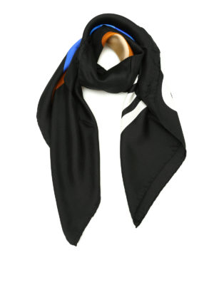 MOSCHINO: Stole & Scialli - Scialle nero stampa Transformers