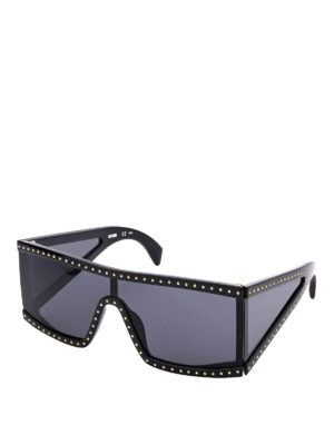 MOSCHINO: sunglasses - Black mask sunglasses