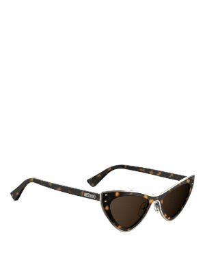 MOSCHINO: Gafas de sol - Gafas De Sol - Marrón Oscuro