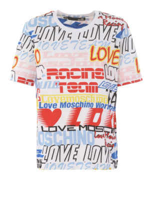 MOSCHINO: Sudaderas y suéteres - Sudadera - Logo Racing