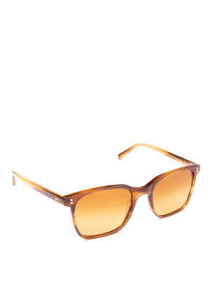 MOSCOT: occhiali da sole - Occhiali Travis marroni con lenti squadrate