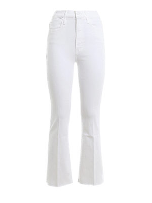 Mother: flared jeans - The Hustler Ankle Fray jeans