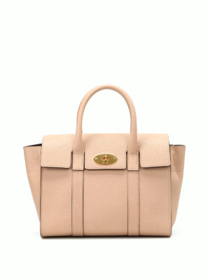 MULBERRY: bauletti - Bauletto Small Bayswater in pelle