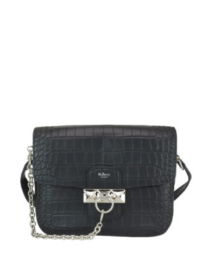 MULBERRY: borse a tracolla - Borsa Keeley in pelle stampa cocco