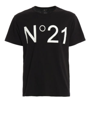 N°21: t-shirt - T-shirt con stampa logo