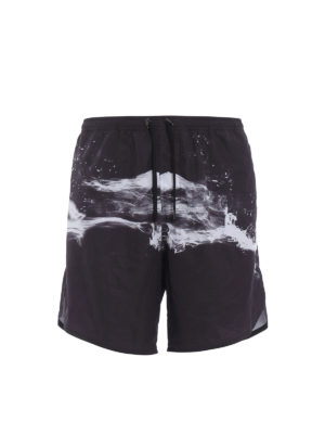 NEIL BARRETT: Costumi piscina e boxer - Costume da bagno stampa astratta