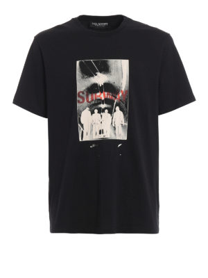 NEIL BARRETT: t-shirts - Subway ripped jersey cotton T-shirt