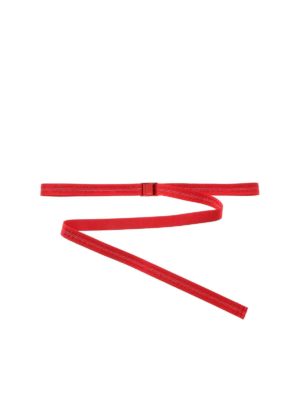 OFF-WHITE: belts - Industrial Mini belt in red