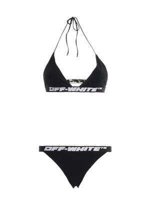 OFF-WHITE: bikinis - Logo bands bikini