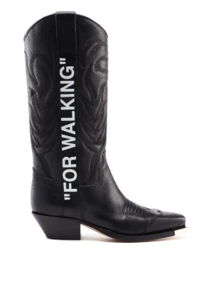 OFF-WHITE: Stiefel - Stiefel - Schwarz