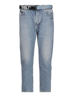 OFF-WHITE: jeans dritti