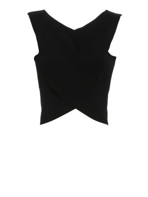 OFF-WHITE: Tops & Tank tops - Viscose wrap top