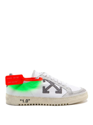 OFF-WHITE: sneakers - Sneaker 2.0 in pelle